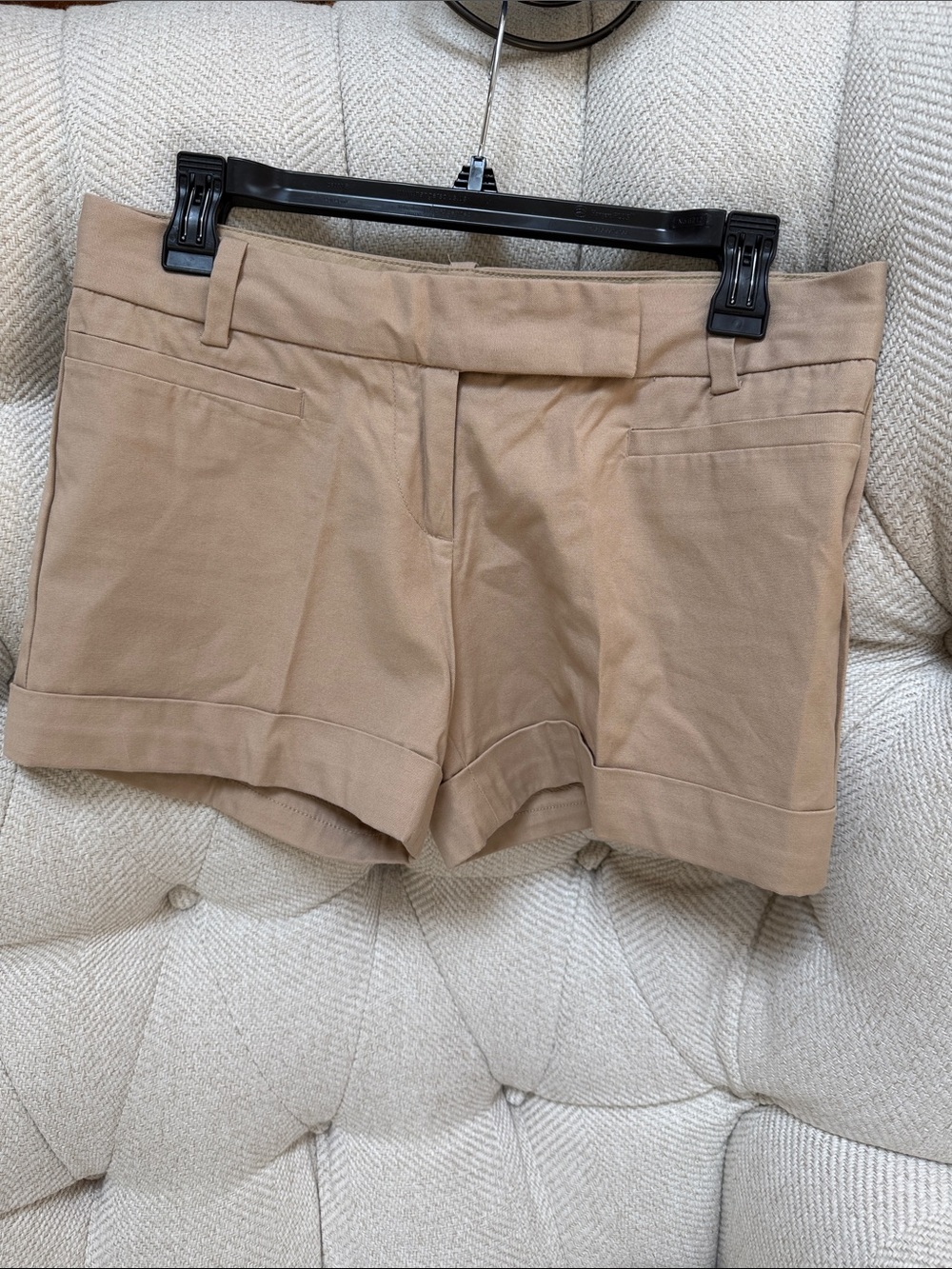 Khaki Tailored Shorts